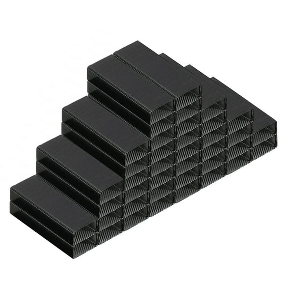 Uxcell Staples for Stapler, 8 Pack #10 Mini 3/16 Inch Length Staples for Office Supplies, Black