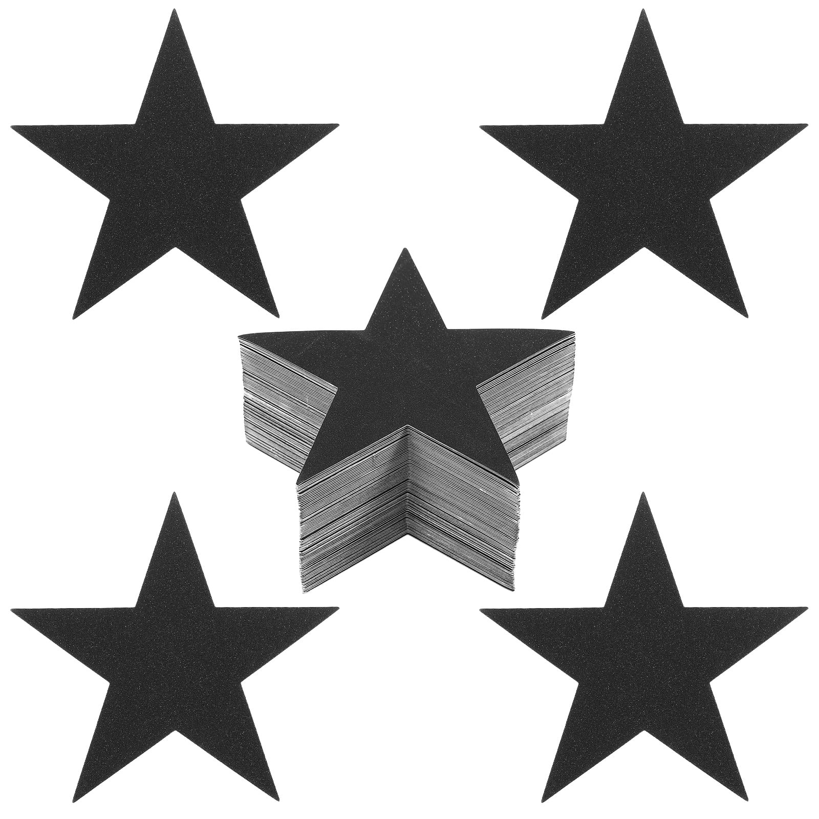 Uxcell Star Cutouts, 150 Pack Star Cutout Paper Stars for Classroom Decoration DIY Craft, Black