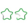 thumbnail image 1 of Uxcell Star Shape Snap Hook, Aluminum Alloy Star-Shaped Keychain Clip Spring Key Holder for Camping Fishing Traveling Green, 1 of 6
