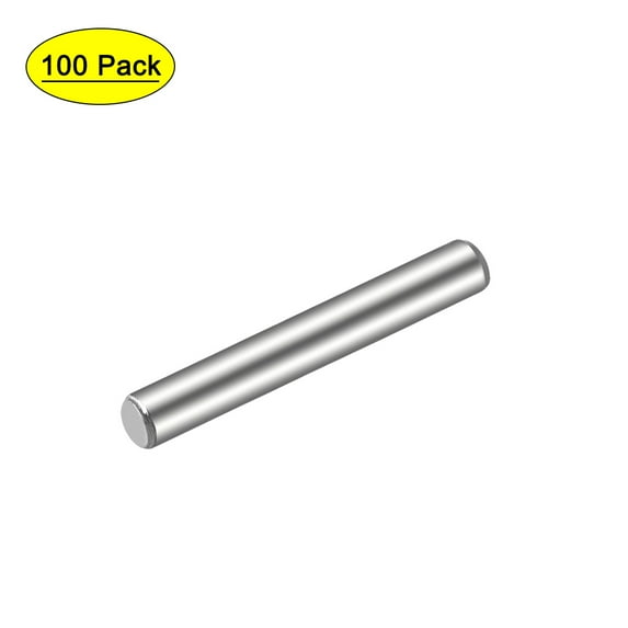 Uxcell Steel Pins 304 Stainless Steel Cylindrical Shelf Support Pin Silver 3mm x 20mm 100Pcs