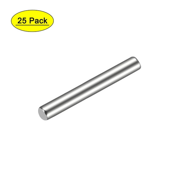 Uxcell Steel Pins 304 Stainless Steel Dowel Pin Cylindrical Shelf Support Pin Silver 2 x 16mm 25pcs