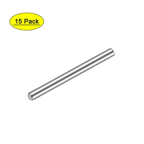 Uxcell Steel Pins 304 Stainless Steel Dowel Pin Cylindrical Shelf Support Pin Silver 2 x 25mm 15pcs