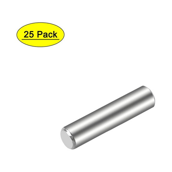 Uxcell Steel Pins 304 Stainless Steel Dowel Pin Cylindrical Shelf Support Pin Silver 4 x 18mm 25pcs