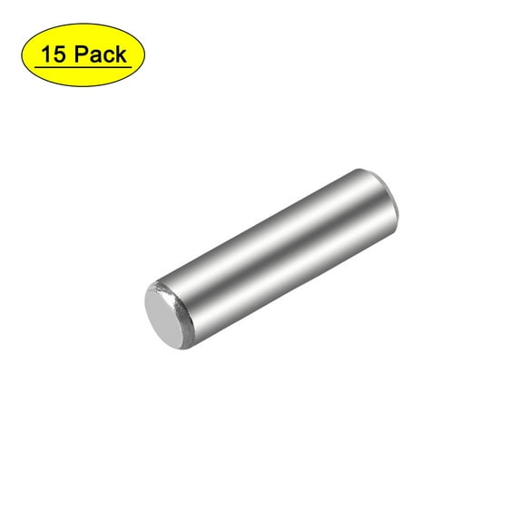 Uxcell Steel Pins 304 Stainless Steel Dowel Pin Cylindrical Shelf Support Pin Silver 5 x 18mm 15pcs