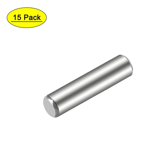 Uxcell Steel Pins 304 Stainless Steel Dowel Pin Cylindrical Shelf Support Pin Silver 5 x 20mm 15pcs