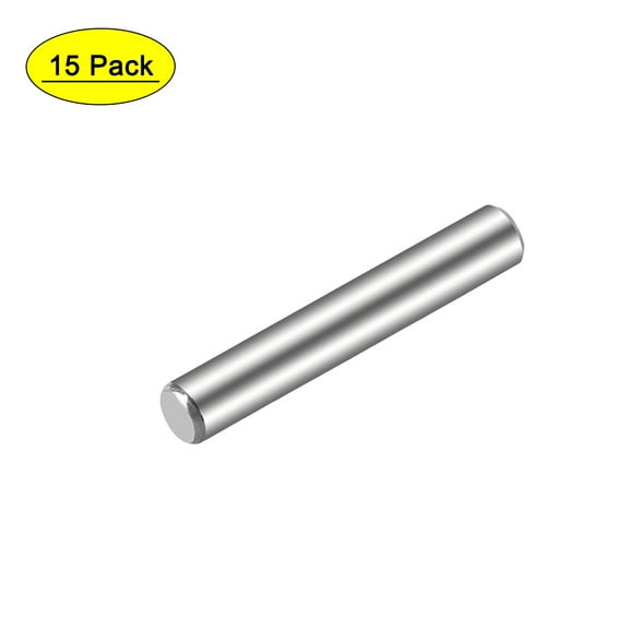 Uxcell Steel Pins 304 Stainless Steel Dowel Pin Cylindrical Shelf Support Pin Silver 5 x 40mm 15pcs
