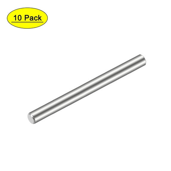 Uxcell Steel Pins 304 stainless steel Cylindrical Shelf Support Pin Silver 4mm x 50mm 10Pcs