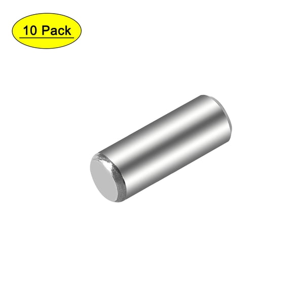 Uxcell Steel Pins 304 stainless steel Cylindrical Shelf Support Pin Silver 5mm x 14mm 10Pcs