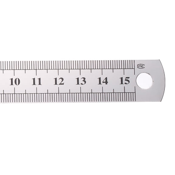 Uxcell Steel Ruler 6"x3/4" Carbon Steel Machinist Metal Ruler 0.3 mm Thick