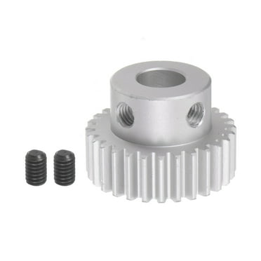 Uxcell Step Spur Gear 6mm Inner Hole Pinion Gear 28T Mod 1 Aluminum Alloy Motor Gear