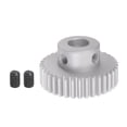 thumbnail image 1 of Uxcell Step Spur Gear 6mm Inner Hole Pinion Gear 35T Mod 1 Aluminum Alloy Motor Gear, 1 of 5