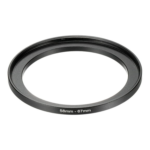 Uxcell Step-Up Ring Adapter 58mm to 67mm, Filter Step-up Rings Camera Lens for ND IR DSLR Lenses, Black