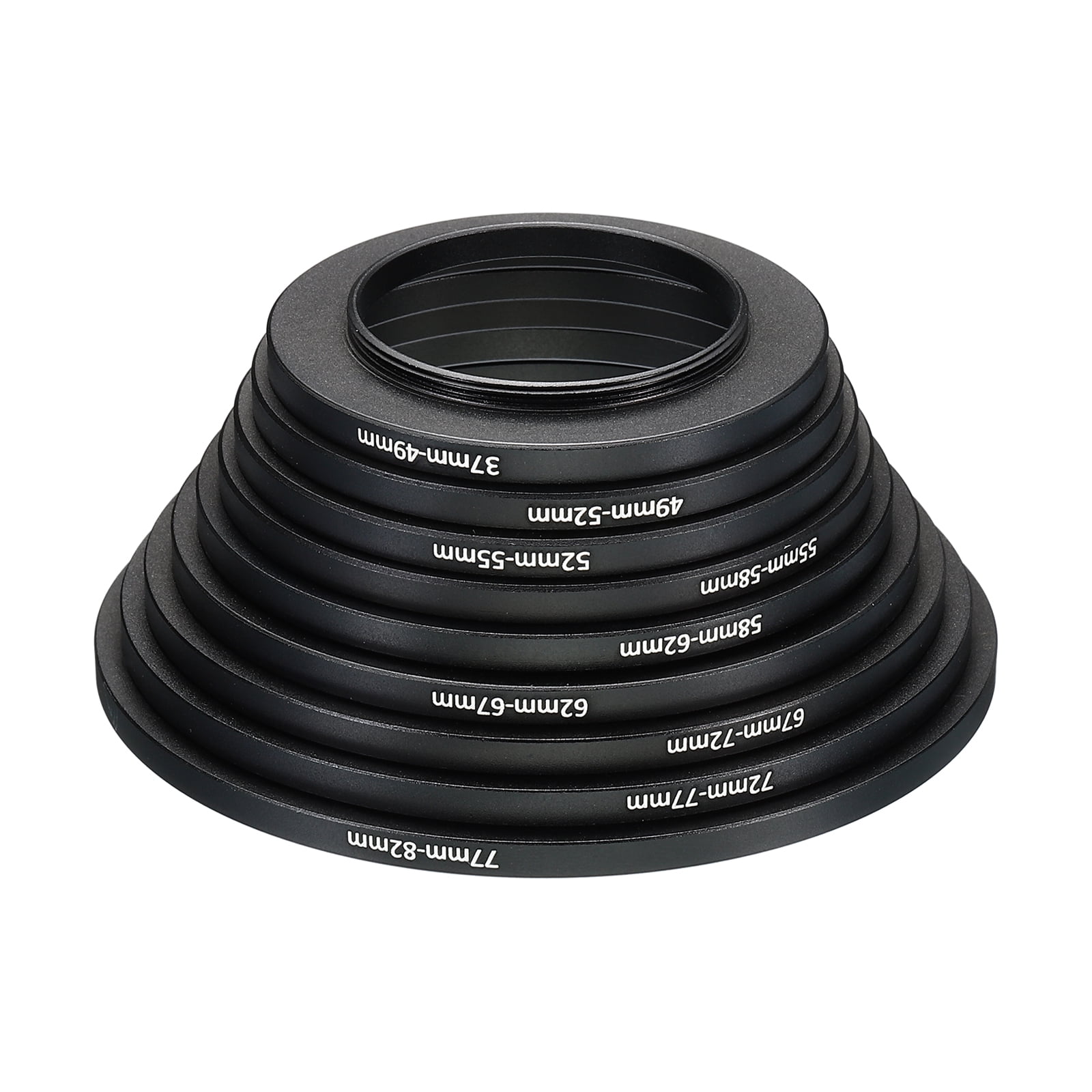 Uxcell Step Up Rings Set, 9 Pack Lens Filter Adapter Ring for Camera ...