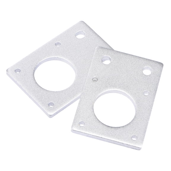 Uxcell Stepper Motor Mounting Bracket Mount Plate 42mm Silver Tone for 3D Printer 2 Pack
