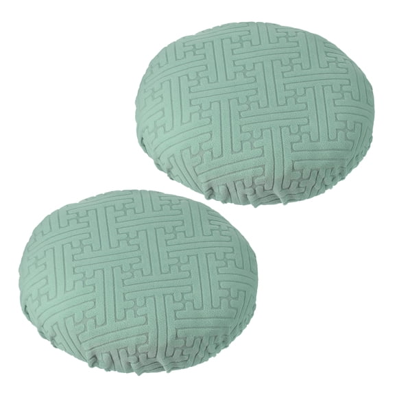 Uxcell Stool Covers Round, Elastic Bar Stool Cover Washable Stool Cushion Slipcover Stretchy Bar Chair Seat Cover Green 11"-14"