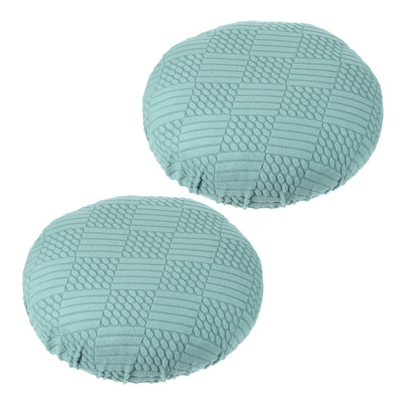 Uxcell Stool Covers Round, Elastic Bar Stool Covers Washable Stool Cushion Slipcover Stretchy Bar Chair Seat Cover Light Blue 11"-14"