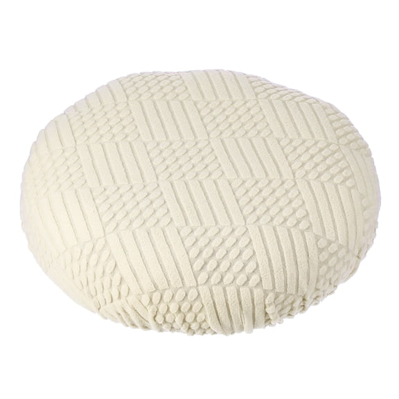 Uxcell Stool Covers Round, Elastic Bar Stool Covers Washable Stool Cushion Slipcover Stretchy Bar Chair Seat Cover for Chair Beige 14"-18"