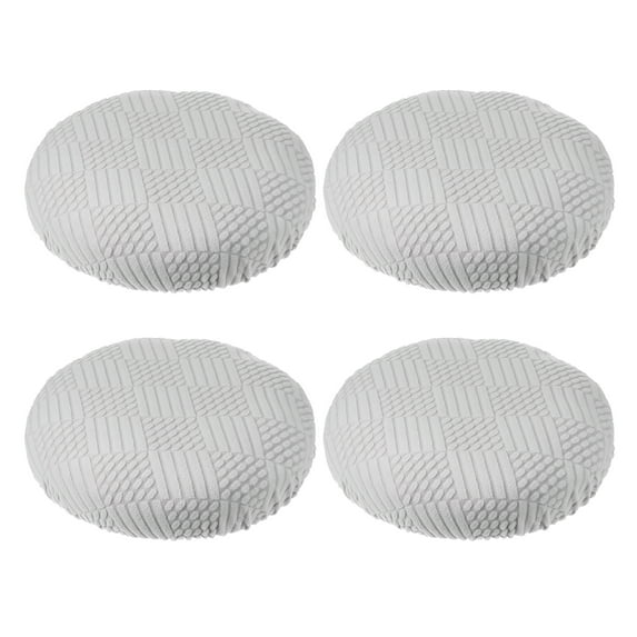 Uxcell Stool Covers Round, Elastic Bar Stool Covers Washable Stool Cushion Slipcover Stretchy Bar Chair Seats Cover Grey 14"-18"