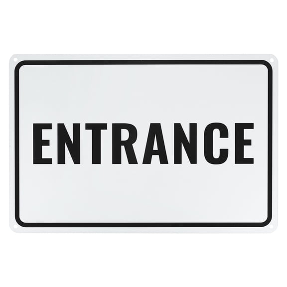 Uxcell Stop Sign 12x12 Inch Aluminum Reflective Street Slow Warning Signs Waterproof [White Letters On Red Background]