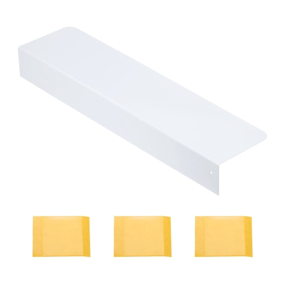 Uxcell Stove Gap Covers, 16 x 4 Inch Metal Kitchen Refrigerator Gap Partition - No Drill Adjustable Gap Extension Board Gap Cover Between Countertop and Walls, White