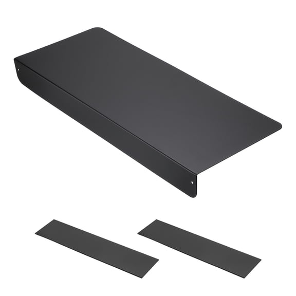 Uxcell Stove Gap Covers, 20 x 8 Inch Metal Kitchen Refrigerator Gap Partition - Magnetic Adjustable Gap Extension Board Gap Cover Between Countertop and Walls, Black