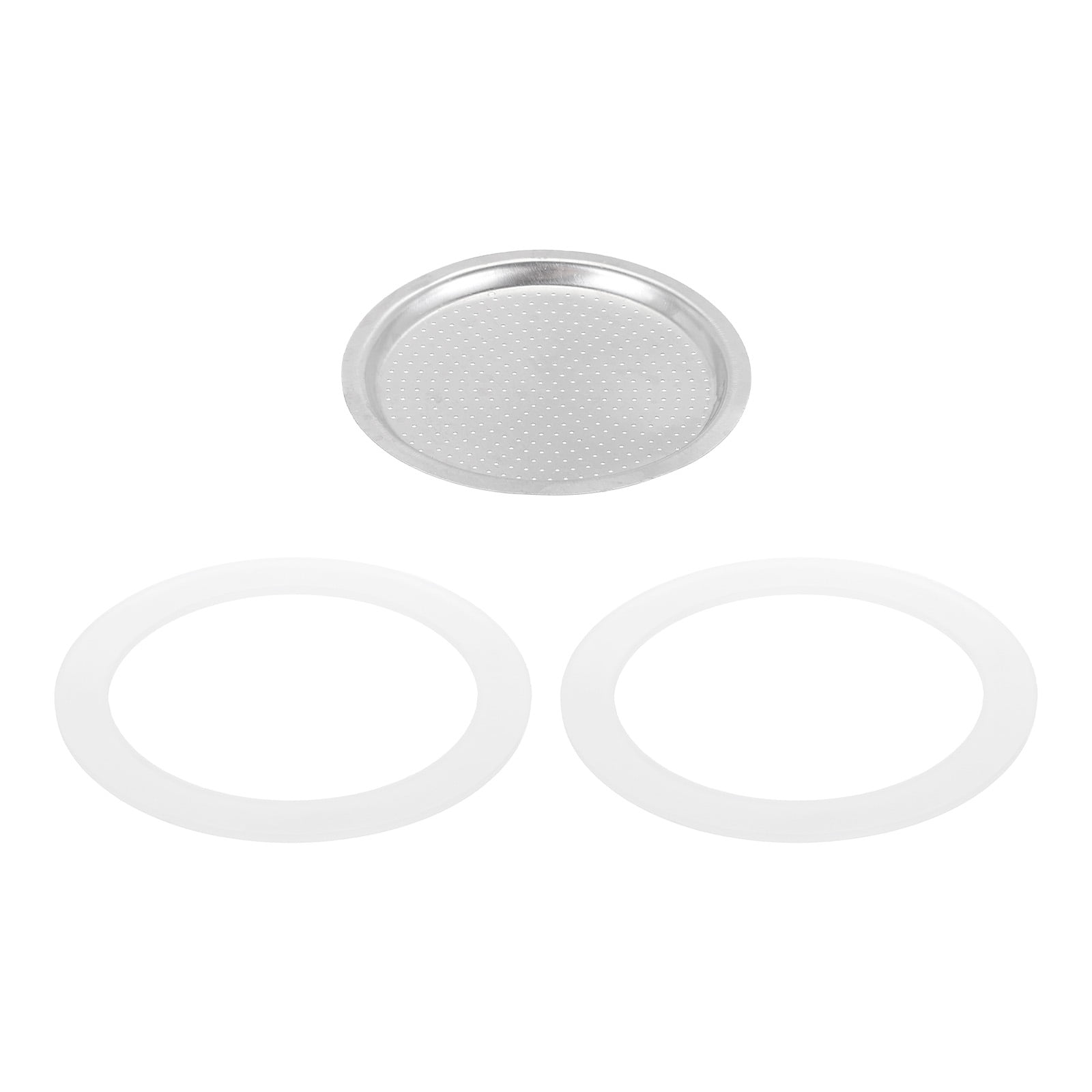 Uxcell Stovetop Espresso Maker Parts 1 Filter and 2 Silicone Gasket