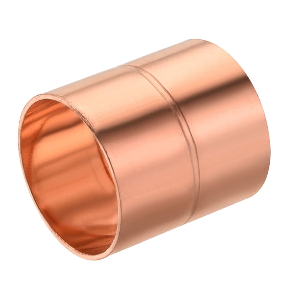 Uxcell Straight Copper Coupling Fitting Welding Joint for HVAC Air Conditioner 1.26 Inch