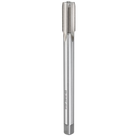 Uxcell Straight Flute Thread Tap M15 x 1.25 x 160 Extra Long Screw Tapping M2 Metric Right Hand Thread Taps Polished Finish Screw Thread Milling Machine Taps Threading Tapping