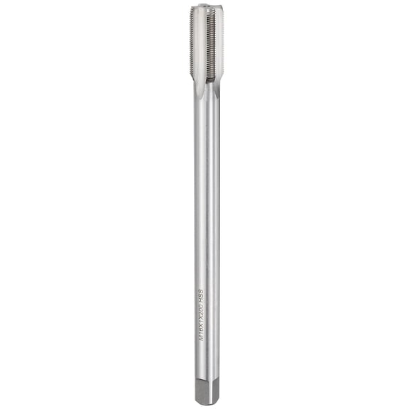 Uxcell Straight Flute Thread Tap M16 x 1 x 200 Extra Long Screw Tapping M2 Metric Right Hand Thread Taps Polished Finish Screw Thread Milling Machine Taps Threading Tapping