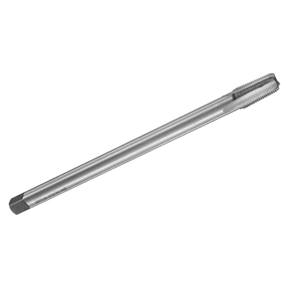 Uxcell Straight Flute Thread Tap, NPT 1/8-27 Screw Threading Tapping Tool Machine Taps 150mm (6") Long