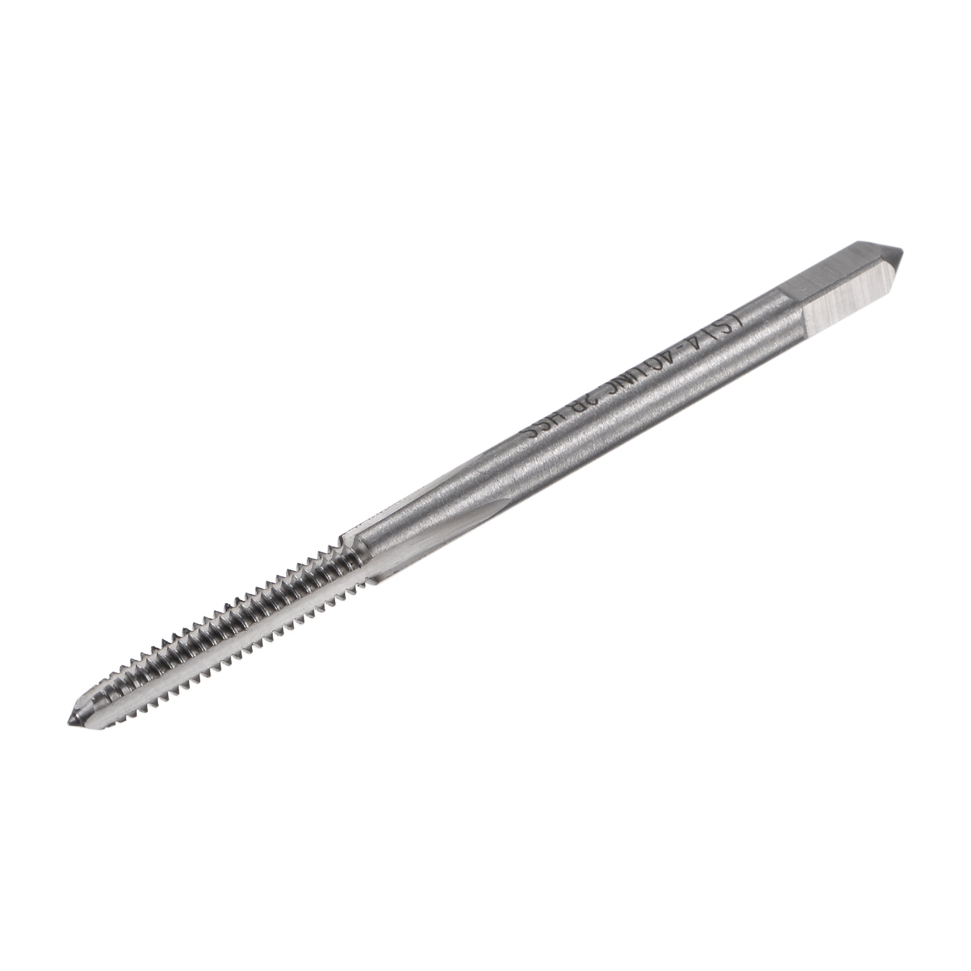 Uxcell Straight Flutes Machine Thread Tap High Speed Steel HSS 4-40 UNC ...
