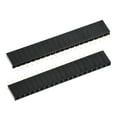 thumbnail image 1 of Uxcell Straight Header Pin 20P 1 Row 2.54mm Pitch Copper Pin for Prototype Black 20 pack, 1 of 5