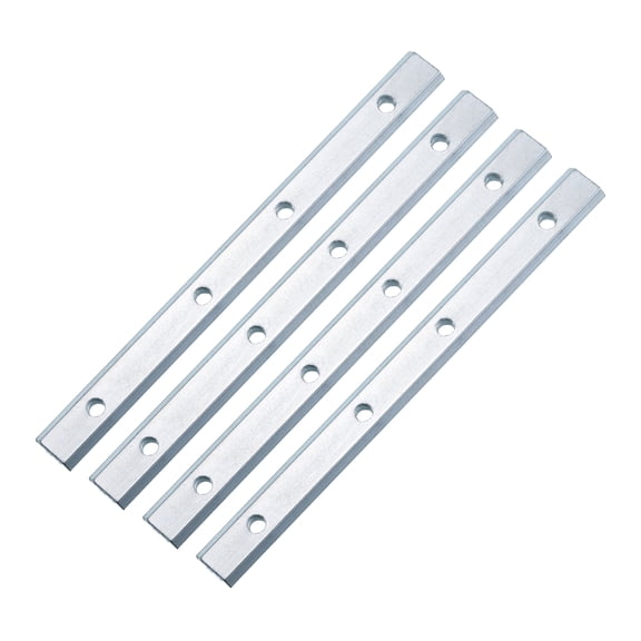 Uxcell Straight Line Connector, 4Pack 7.1inch Inside Joint Brackets for 3030 Series T Slot 8mm (Silver)