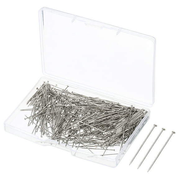 Uxcell Straight Pins Steel Dressmaker Quilting Pin for Crafts Sewing, Silver 1000 Pack