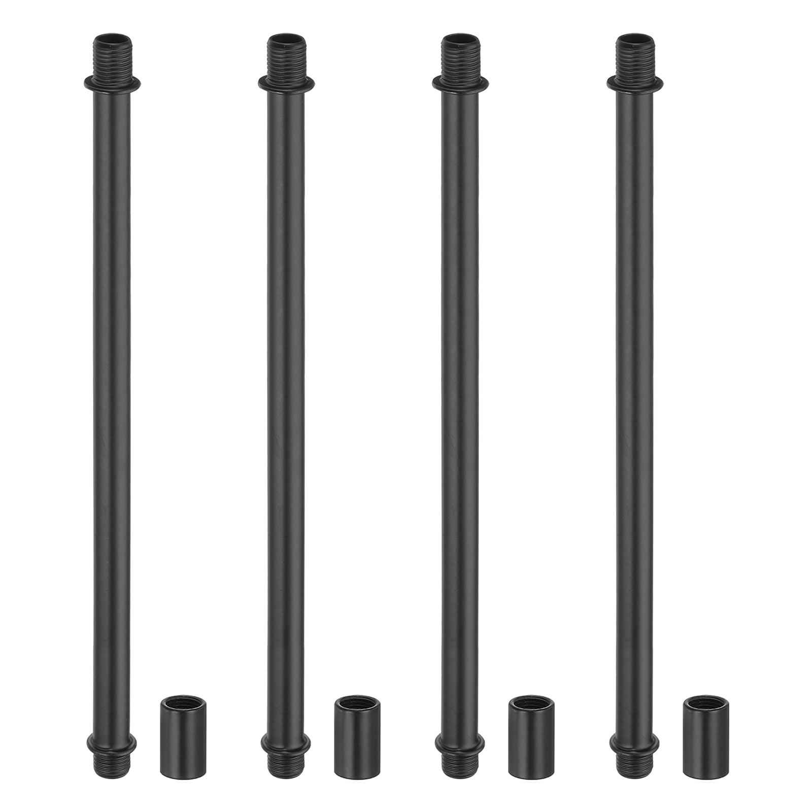 Stem Thread Rod Uxcell Straight Pipe Lamp Stems Rod Kit, M10 180mm Rod with Nut, Black ...