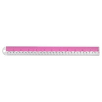 Uxcell Straight Ruler 12 Inch Metric English Measuring Tool Hot Pink