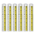 thumbnail image 1 of Uxcell Straight Ruler Metric SAE Aluminum Ruler with Hole for Measure Study Yellow 15cm 6, 1 of 7