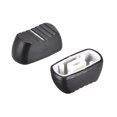 thumbnail image 1 of Uxcell Straight Slide Potentiometer Flat Push Knob Insert Shaft 4x2mm White Black 10pcs, 1 of 5