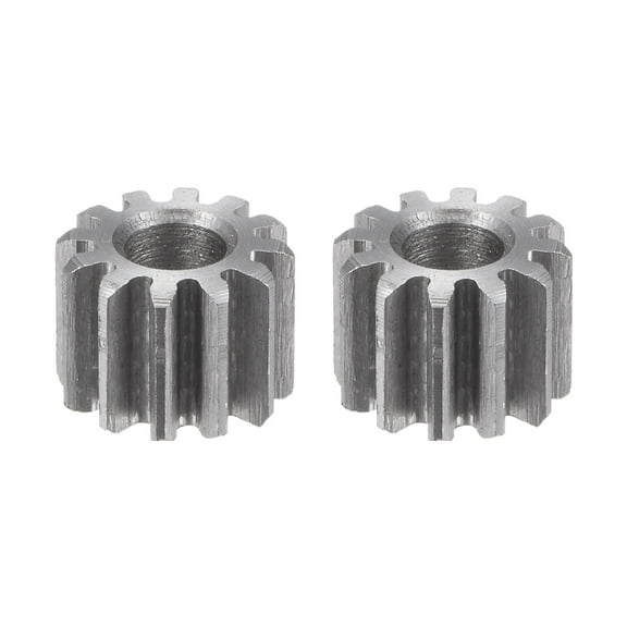 Uxcell Straight Spur Gear 6mm Inner Aperture 12T 1 Module 45# Steel Motor Gear, 2Pack