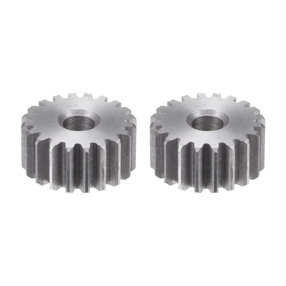 Uxcell Straight Spur Gear 6mm Inner Aperture 20T 1 Module 45# Steel Motor Gear, 2Pack