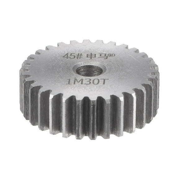 Uxcell Straight Spur Gear 6mm Inner Aperture 30T 1 Module 45# Steel Motor Gear