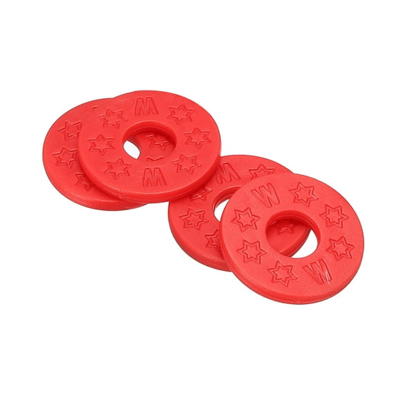 Uxcell Strap Blocks Rubber Strap Block Red, for Guitar Strap Button, Pack of 4