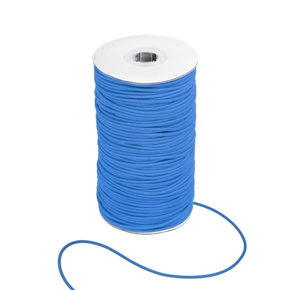 Uxcell Stretchy String for Bracelets 0.1" Elastic Crystal Thread Cord Bright Blue