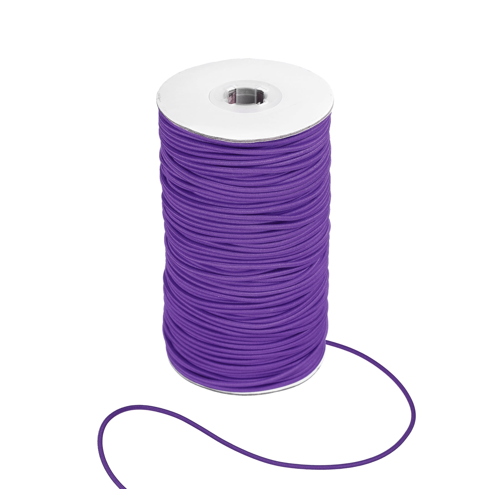 Uxcell Stretchy String for Bracelets, Elastic Crystal Thread Stretch Elastic Beading Cord 2.5mm & Dark Purple-Fitting For(Bracelets/Sewing/Beading/Necklace/Jewelry Making/Crafts DIY)
