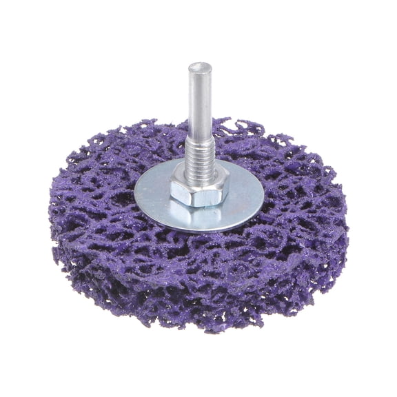 Uxcell Strip Wheel Stripping Wheels 3"x1/2"x1/4" Shaft for Angle Purple