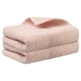 thumbnail image 1 of REGALWOVEN Striped Pattern Hand Towels, Absorbent and Quick Dry Towels for Bathroom, Kitchen 14" x 30" Pink 2 Pack, 1 of 7