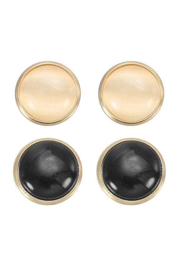 Strong Hijab Magnets Pins, Strength Magnetic Pins Multi-Use Pinless Magnetic Scarf Clip, Black/White 4Pcs