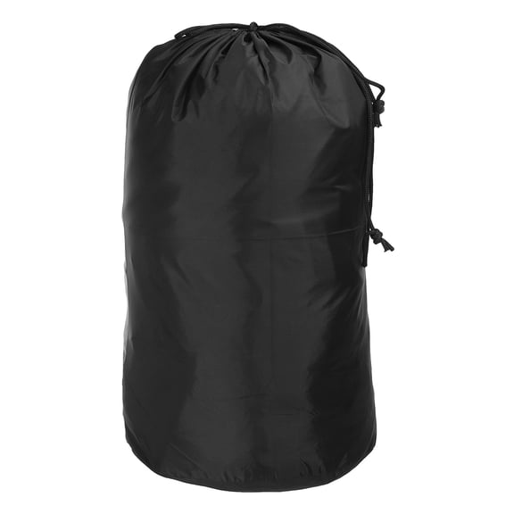 Uxcell Stuff Sack, 12x24 Inch Waterproof Outdoor Sack Drawstring Dust Flap Bag for Camping, Black