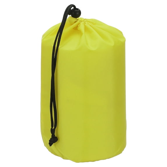 Uxcell Stuff Sack Waterproof Outdoor Storage Sack Drawstring Bag for Camping Hiking Backpacking Light Yellow 4 x 8 Inch