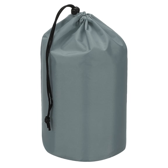 Uxcell Stuff Sack Waterproof Outdoor Storage Sack Drawstring Bag for Camping Hiking Backpacking Light Grey 5 x 10 Inch
